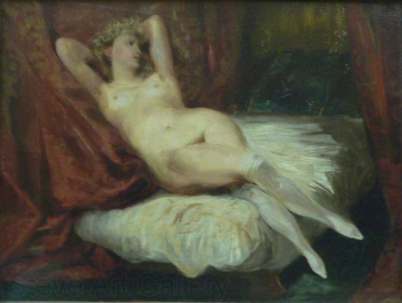 Eugene Delacroix The woman with white socks Spain oil painting art